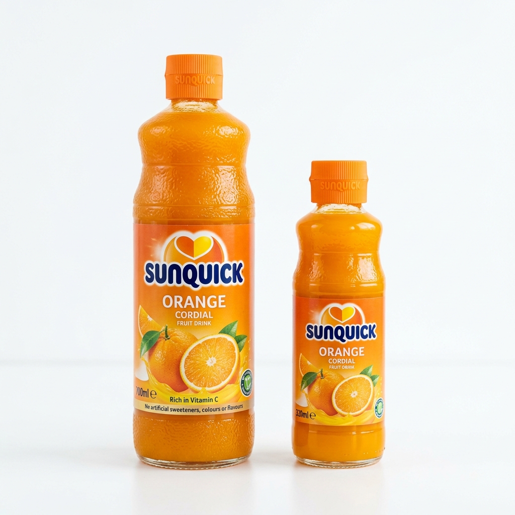 Sunquick Orange Cordial 700ml and 330ml